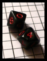 Dice : Dice - 10D - Black with Red Numerals Minis - Ebay July 2010